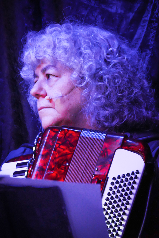  aaccordian player Marie DiCocco in action
